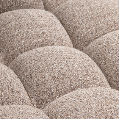Allure chaise longue rechts geweven stof naturel melange