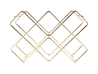 Wijnrek Diamonds ijzer zwart