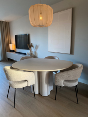 Bogard Eettafel beton wit