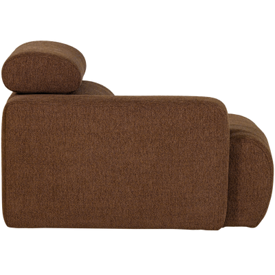 Novi 1-zits element arm links boucle karamelbruin