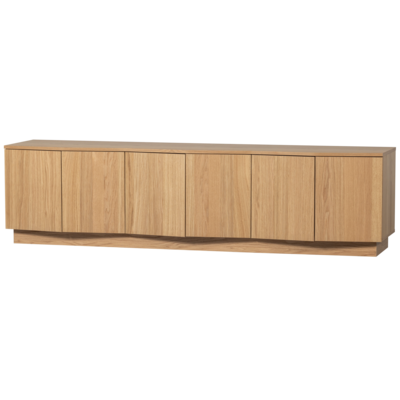 Tv Meubel Zuma 200Cm - Eiken - Transparant