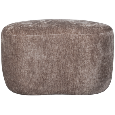 Popular organische poef taupe