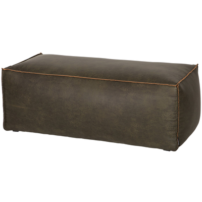 Rodeo poef 43x120x60 ecoleer cognac