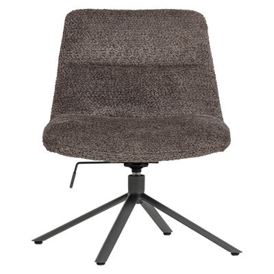 Soren verstelbare draaifauteuil wollig grijs