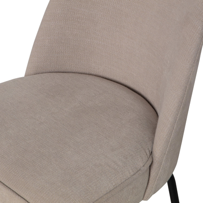 Vogue eetkamerstoel structure velvet brass