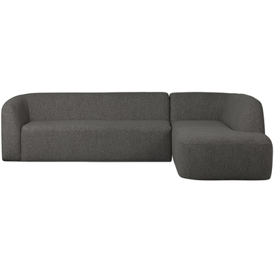 Sloping hoekbank rechts grijs melange