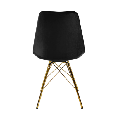 Kuipstoel Velvet goud frame