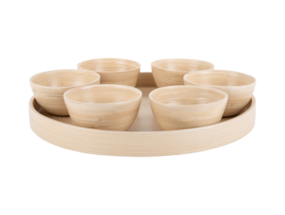 Borrelschaaltjes Tray Puro Rond set van 6