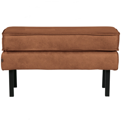 Rodeo hocker op poten velvet kastanjebruin