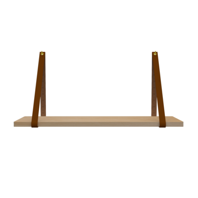 Leren plankdragers (set van 2)