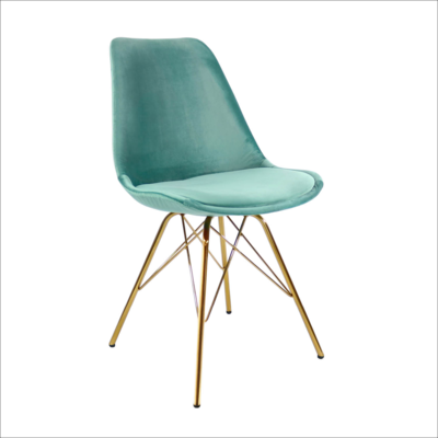 Kuipstoel Velvet goud frame