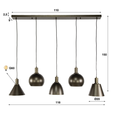 Hanglamp in de Mix