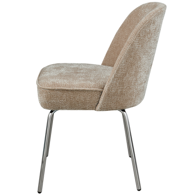 Vogue eetkamerstoel structure velvet brass