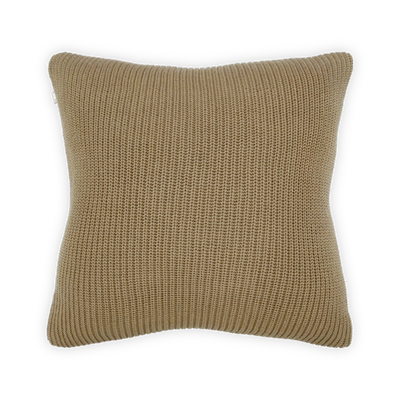 Knitted Lines sierkussen groen