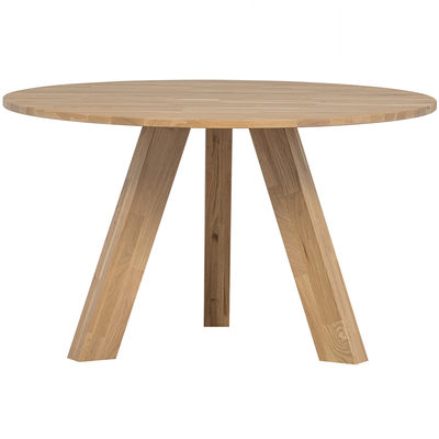 Rhonda eettafel o129 cm eiken middenbruin [fsc]
