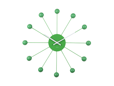 Wandklok Funky Spider