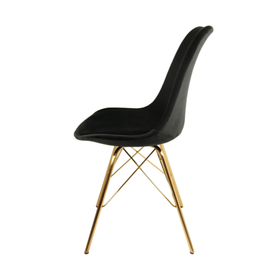 Kuipstoel Velvet goud frame