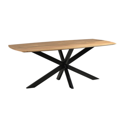 Old Inn Wonen eettafel Deens met spinpoot ovaal mangohout
