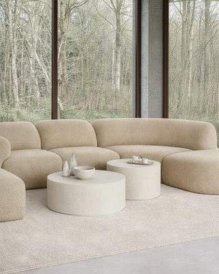 Bulky modulaire sofa - almond