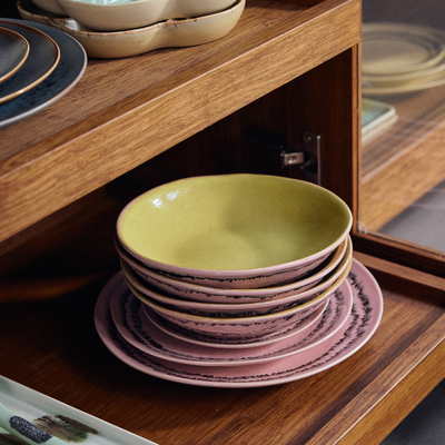 HKliving Servies 70's ceramics ontbijtbord