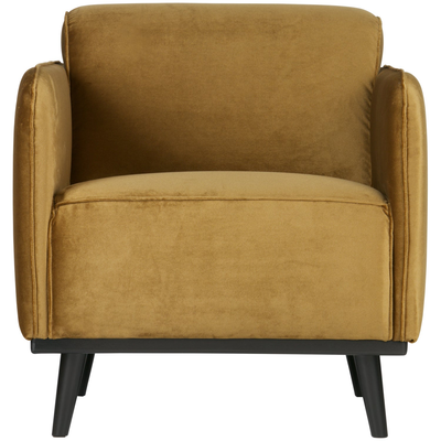 Statement fauteuil met arm chenille velvet perzikroze