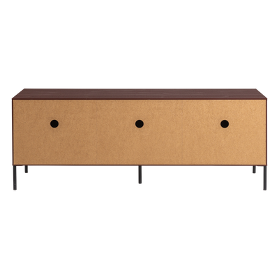 New gravure tv meubel 150 cm grenen bordeauxrood [fsc]