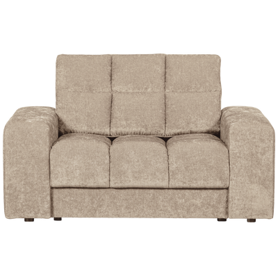 Second date loveseat velvet warmgrijs