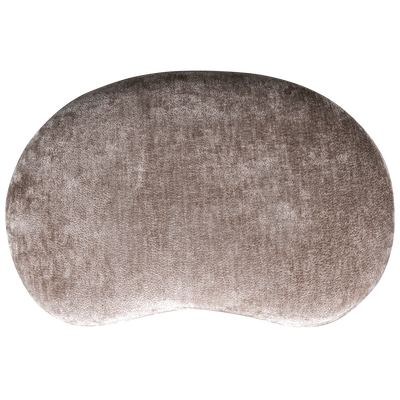 Popular organische poef taupe