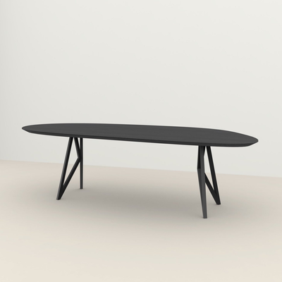 Studio HENK tafel Butterfly Blob - zwart frame, zwarte beits
