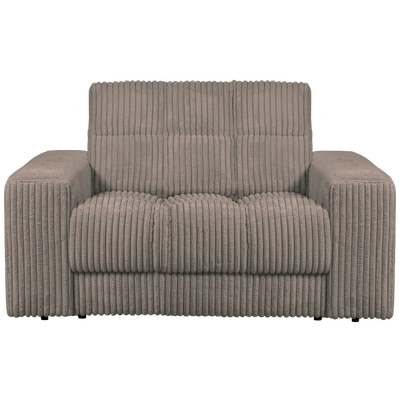 Second date loveseat velvet warmgrijs