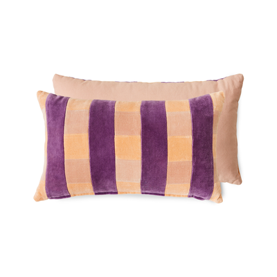 Striped velvet cushion Midsummer