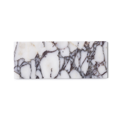 Marmer dienblad S 10x25cm - Calacatta