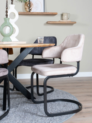 Eetkamerstoel Fox vintage velvet
