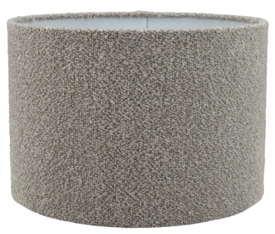 Lampenkap rond Bouclé beige