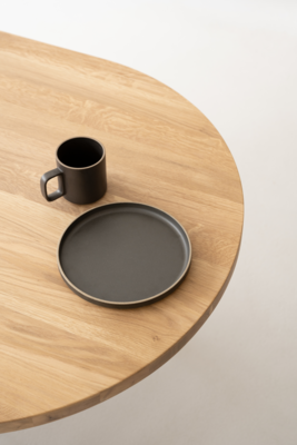 Studio HENK tafel Butterfly Plat ovaal, zwart frame - Smart Collectie