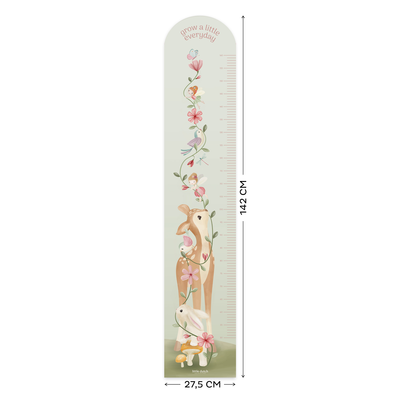 Groeimeter muursticker Fairy Garden