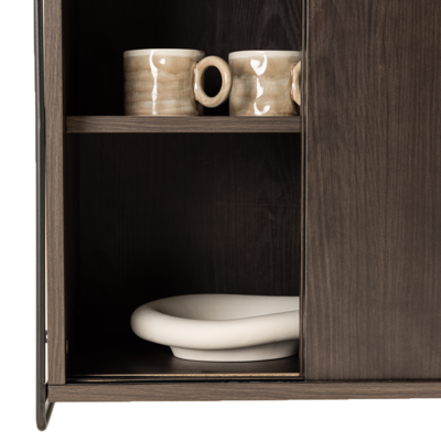 Hangende houten wandkast Marcus