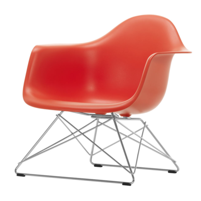Vitra loungestoel Eames LAR chroom onderstel