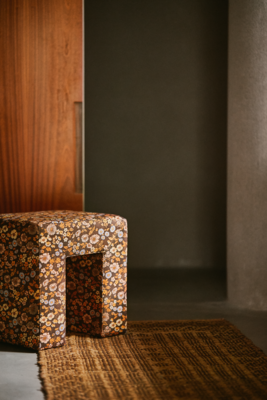 HKliving kruk-poef Lobby Bloom