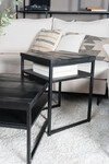 Salontafel Delhi Zwart Mangohout