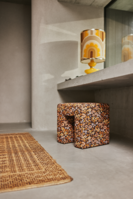 HKliving kruk-poef Lobby Bloom