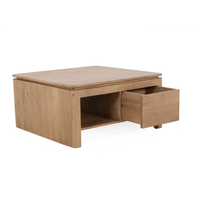Salontafel Rondo Vierkant Naturel