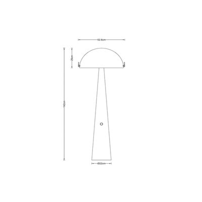 Barone Vloerlamp Taupe en Beige
