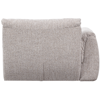 Baggy 1-zits element met arm links geweven chenille oudroze
