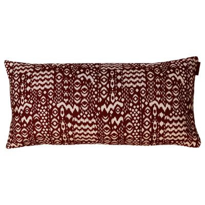 Kussen bohemian bordeaux ecru 