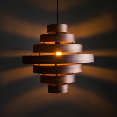 Luxa Houten Hanglamp – Groot (7-rings)