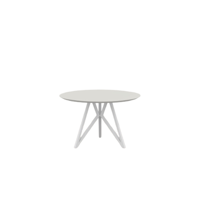 Studio HENK tafel Butterfly Rond Tripod - wit frame, HPL Fenix bianco kos
