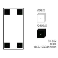 Magneetbord mat - krijtbord mosgroen