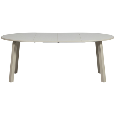 Janne uitschuifbare eettafel rond eiken dakargrau [fsc]
