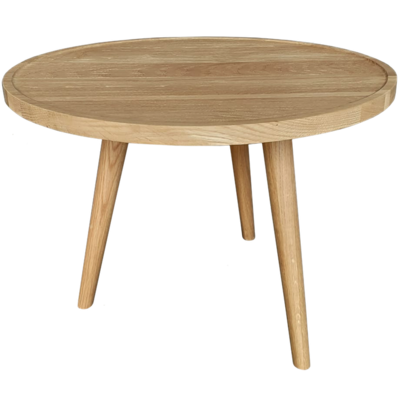 Bijzettafel Eiken rond
